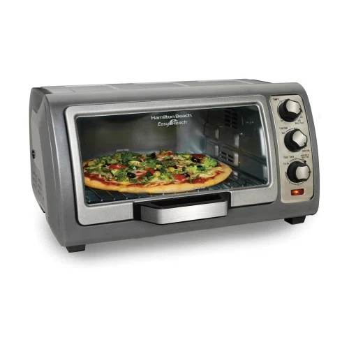 Hamilton Beach Easy Reach Toaster Oven with Roll-Top Door